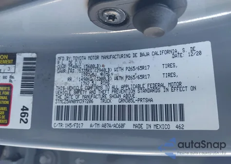 2021 Toyota Tacoma Trd Sport from USA, damaged, VIN 3TMCZ5AN0MM397206